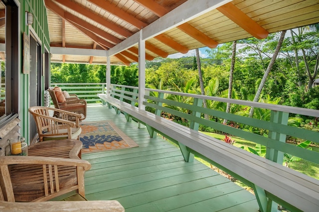 view of wooden terrace