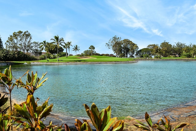 view of water feature