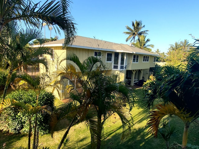 view of rear view of property