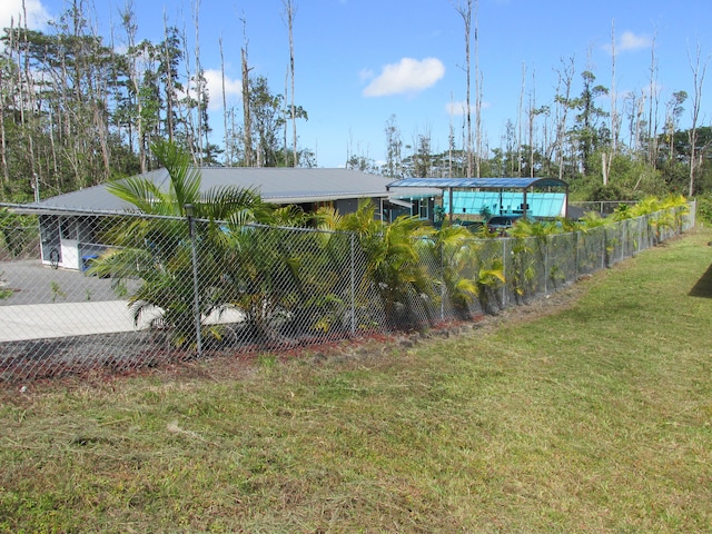 exterior space featuring fence