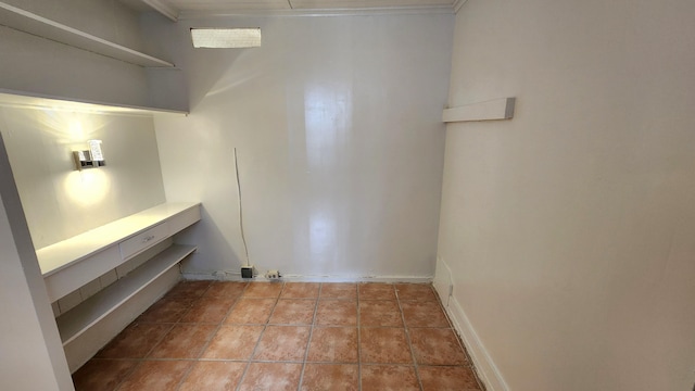 interior space with tile patterned flooring