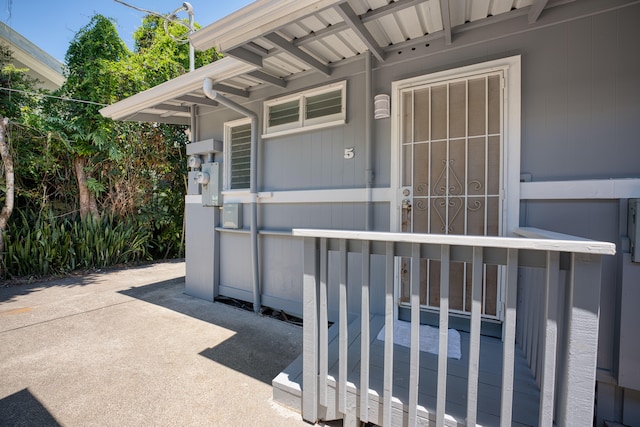 view of entrance to property