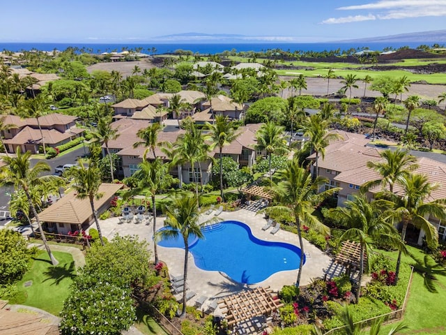 birds eye view of property featuring a residential view