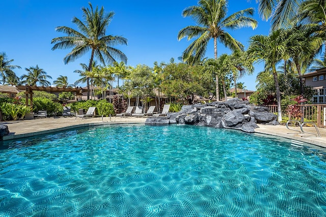 community pool featuring a patio