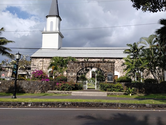 view of property featuring fence