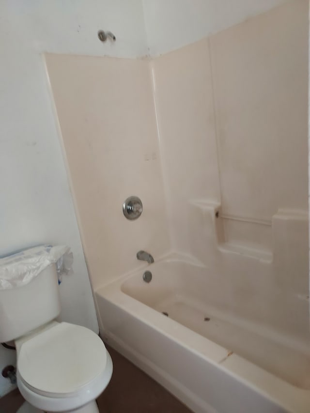 full bath with shower / bathing tub combination and toilet