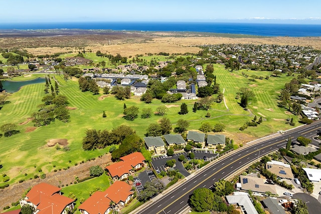 68-3868 Paniolo Ave Unit A201, Waikoloa, HI 96738 - aerial view of property and surrounding area with a large body of water, nearby suburban area, and a local golf course