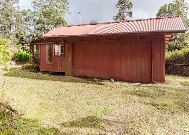 11-3169 Volcano Rd, Volcano, HI 96785 - view of outdoor structure with an outbuilding and fence