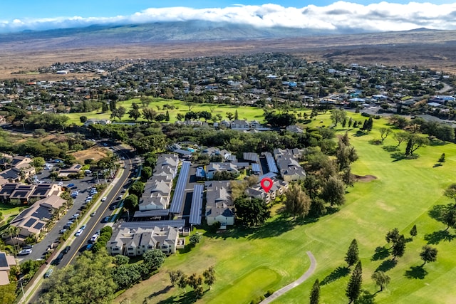 68-3831 Lua Kula St Unit G207, Waikoloa, HI 96738 - aerial view of property and surrounding area featuring nearby suburban area and a mountain backdrop