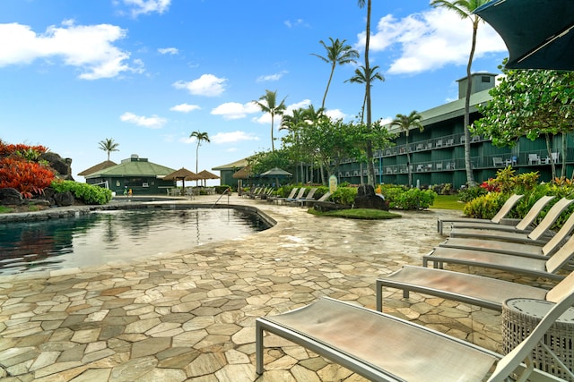 4331 Kauai Beach Dr Unit 4113, Lihue, HI 96766 - view of pool with a patio area