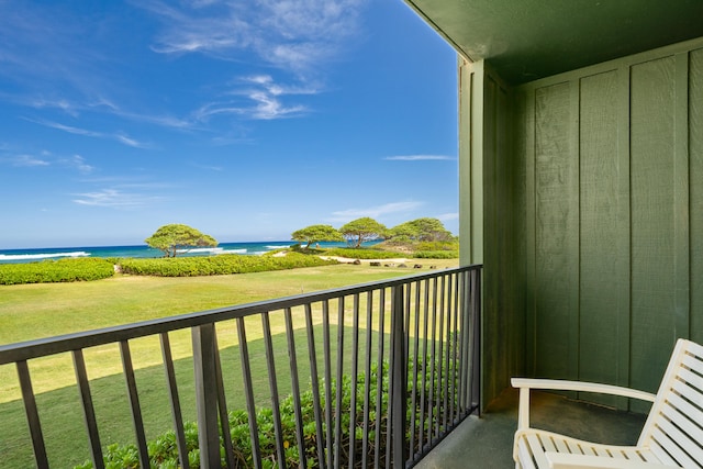 4331 Kauai Beach Dr Unit 4113, Lihue, HI 96766 - balcony featuring a water view