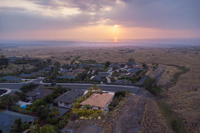 bird's eye view with a residential view