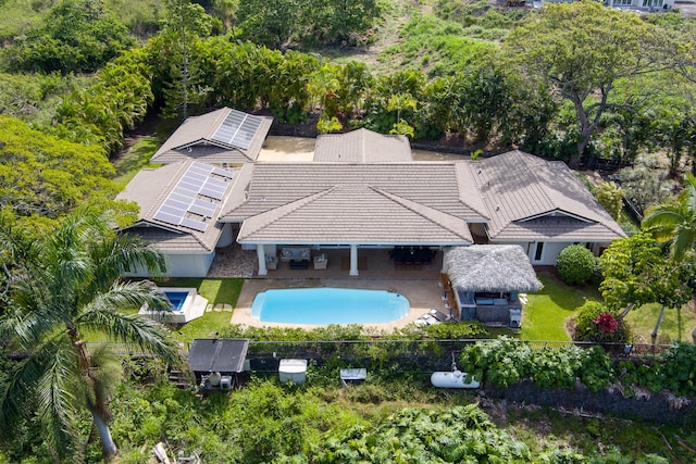 birds eye view of property