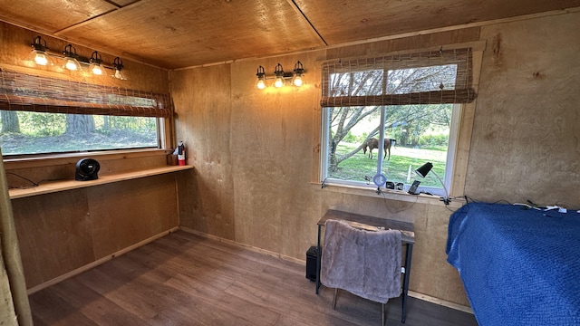 45-1181 Kalehua Rd, Honokaa, HI 96727 - interior space with wooden walls, wooden ceiling, and wood finished floors