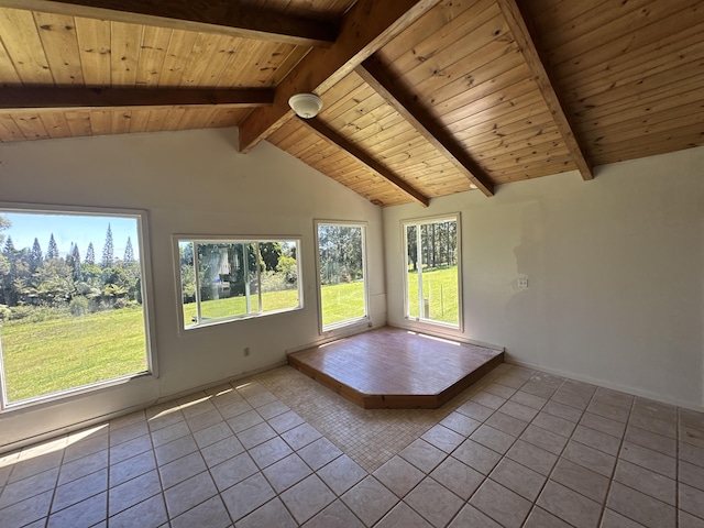 45-1181 Kalehua Rd, Honokaa, HI 96727 - interior space with beam ceiling and a healthy amount of sunlight