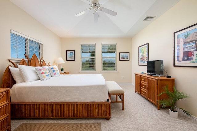 69-200 Pohakulana Pl Unit A31, Waikoloa, HI 96738 - bedroom with light carpet, a ceiling fan, and baseboards