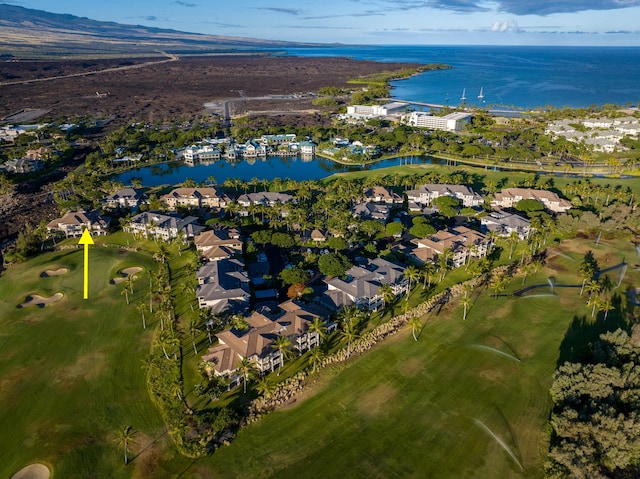 69-200 Pohakulana Pl Unit A31, Waikoloa, HI 96738 - aerial overview of property's location featuring nearby suburban area, a large body of water, and a golf course