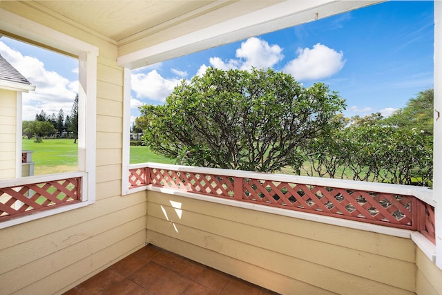 view of balcony