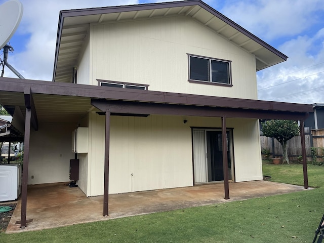 4013 Hoohana St, Lihue, HI 96766 - rear view of property with washer / clothes dryer and a patio area
