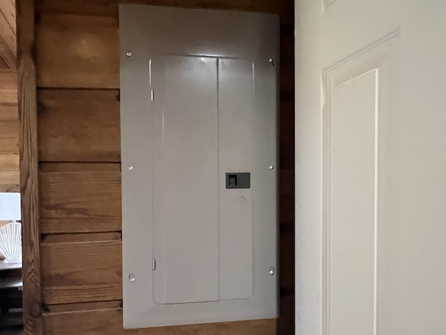 interior details with electric panel
