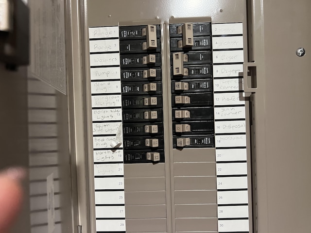 utility room with electric panel