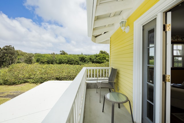 view of balcony