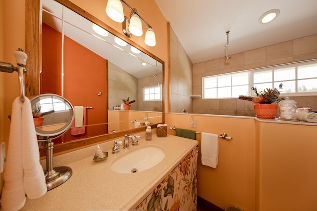 bathroom with vanity