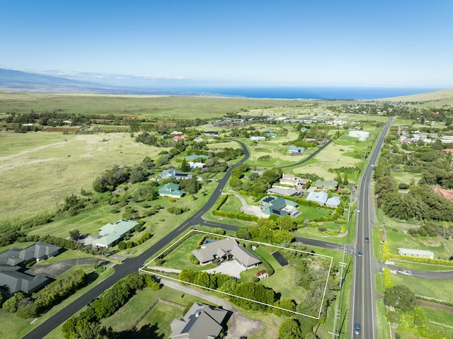 drone / aerial view with a residential view