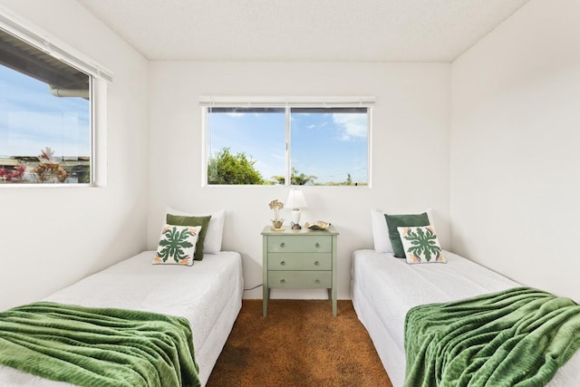 bedroom with carpet