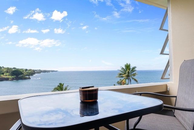 84 Pukihae St Unit 802, Hilo, HI 96720 - balcony featuring a water view