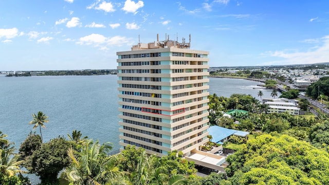 84 Pukihae St Unit 802, Hilo, HI 96720 - view of building exterior featuring a water view