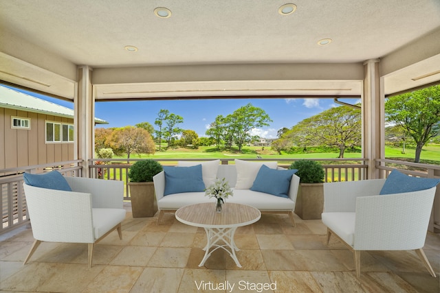 2326 Wiliko St, Lihue, HI 96766 - view of patio featuring an outdoor living space