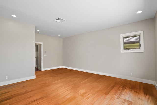 2326 Wiliko St, Lihue, HI 96766 - spare room with recessed lighting, baseboards, light wood-type flooring, and visible vents