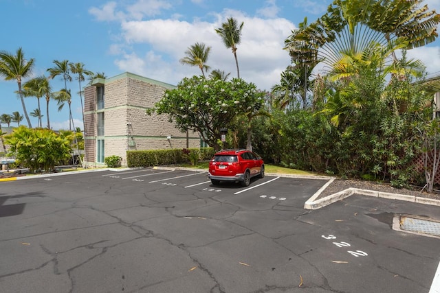 view of uncovered parking lot