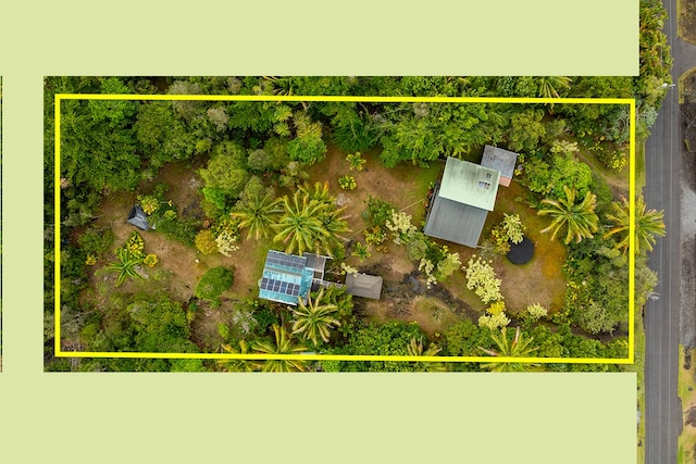 15-1429 22nd Ave, Keaau, HI 96749 - aerial overview of property's location with property boundaries highlighted