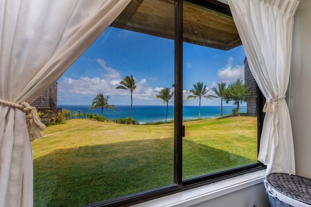 property view of water