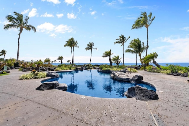 view of pool