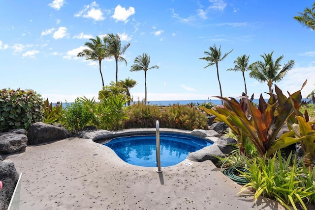 view of pool with a patio