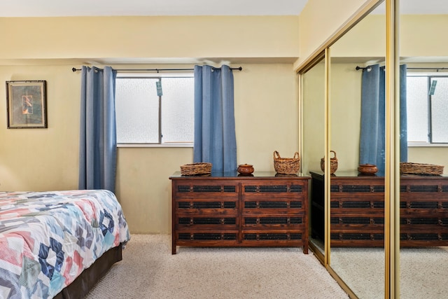 bedroom with a closet