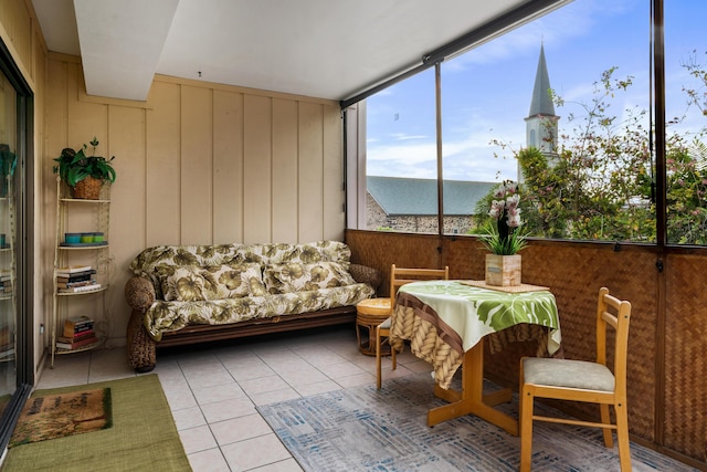 view of sunroom