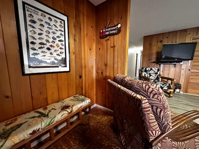 73-1228 Kaiminani Dr, Kailua-Kona, HI 96740 - living room featuring wooden walls