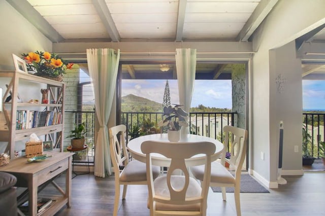 3-3400 Kuhio Hwy Unit B406, Lihue, HI 96766 - sunroom featuring beam ceiling