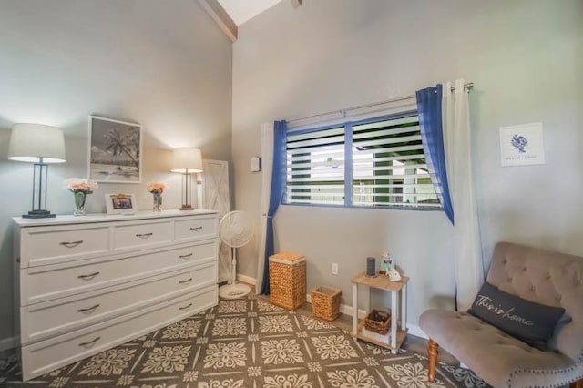 3-3400 Kuhio Hwy Unit B406, Lihue, HI 96766 - bedroom featuring baseboards and high vaulted ceiling