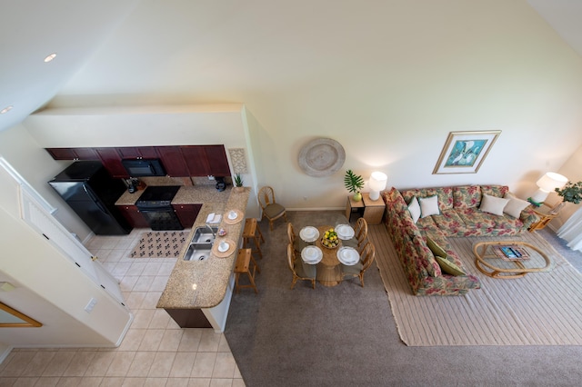 69-200 Pohakulana Pl Unit J33, Waikoloa, HI 96738 - living area with light tile patterned floors and light colored carpet