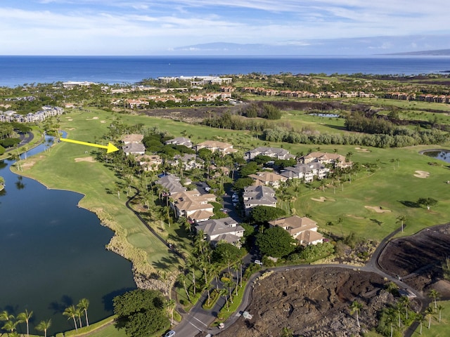 69-200 Pohakulana Pl Unit J33, Waikoloa, HI 96738 - aerial view of property's location with a nearby body of water, a golf club, and nearby suburban area