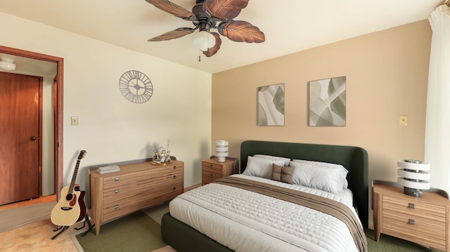 3411 Wilcox Rd Unit Fii65, Lihue, HI 96766 - bedroom with ceiling fan