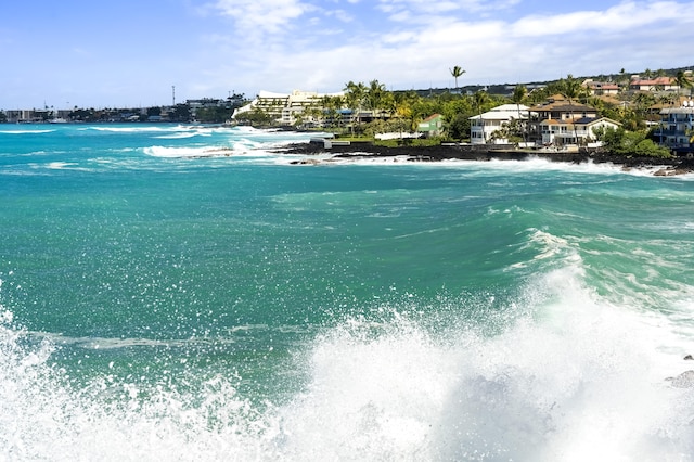water view featuring local beach