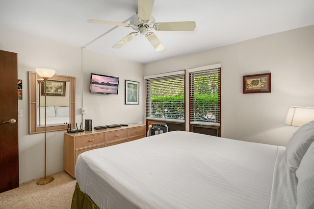 1901 Poipu Rd Unit 411, Koloa, HI 96756 - bedroom featuring light colored carpet and a ceiling fan