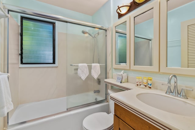 4460 Nehe Rd Unit 122, Lihue, HI 96766 - full bath with vanity, toilet, and bath / shower combo with glass door