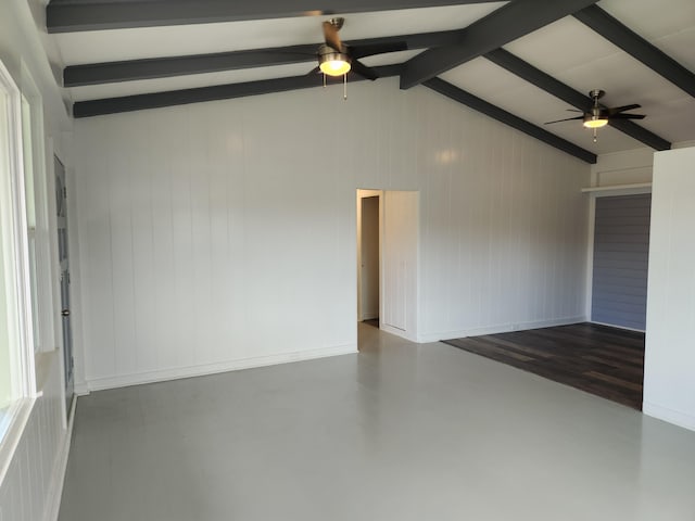 spare room featuring ceiling fan